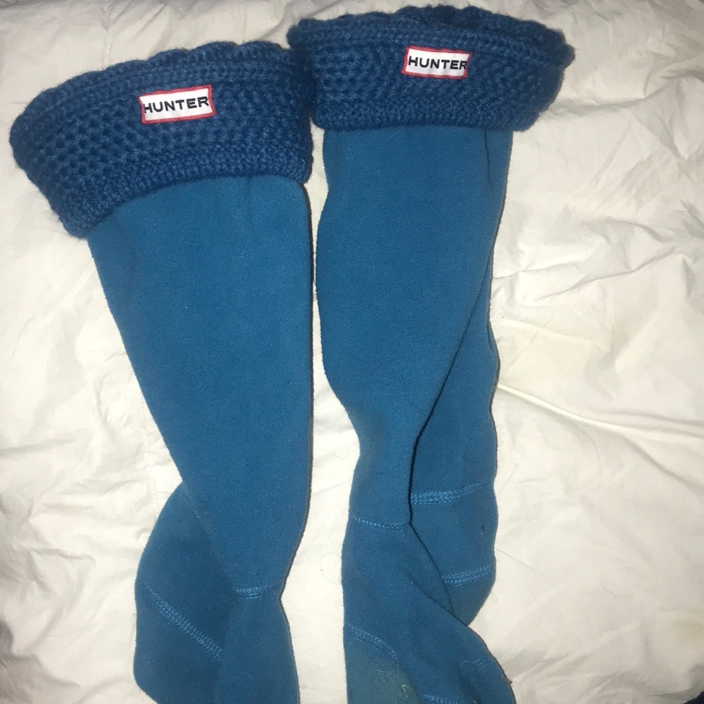 Baby blue hunter socks